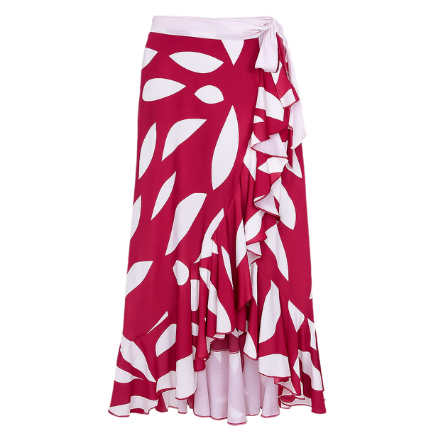 Women's Wrap Skirt - Bloom Print