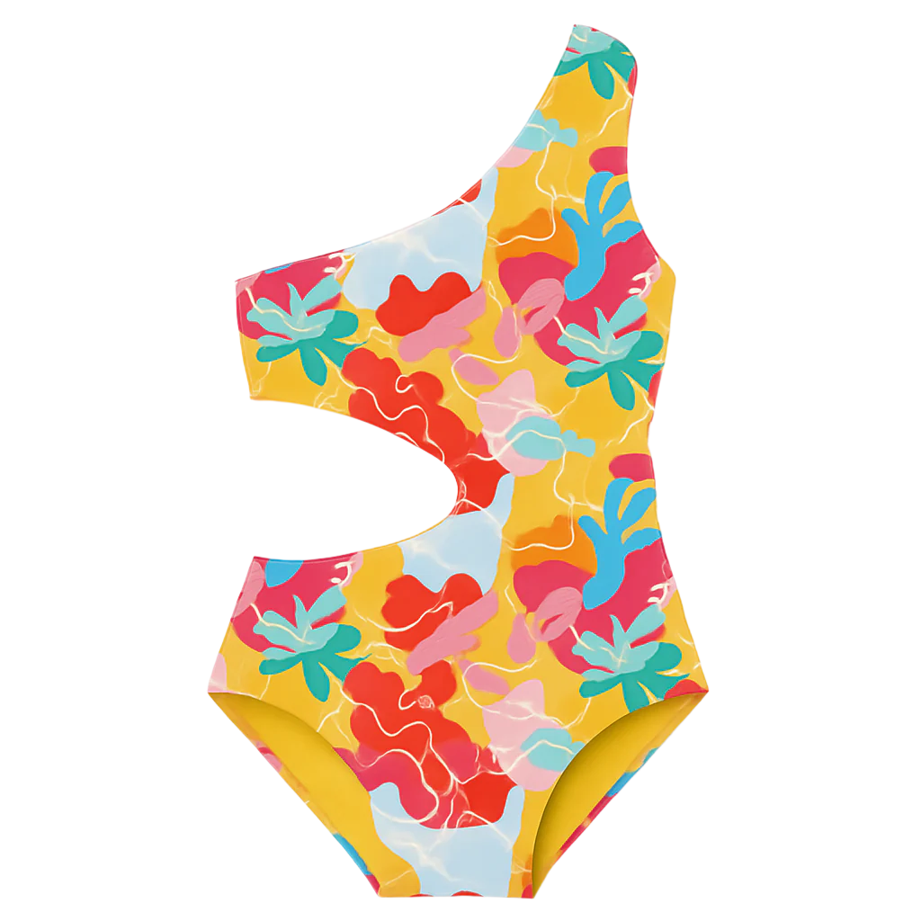 Sofi One Shoulder - Cocos Island Print – Palma and Coco