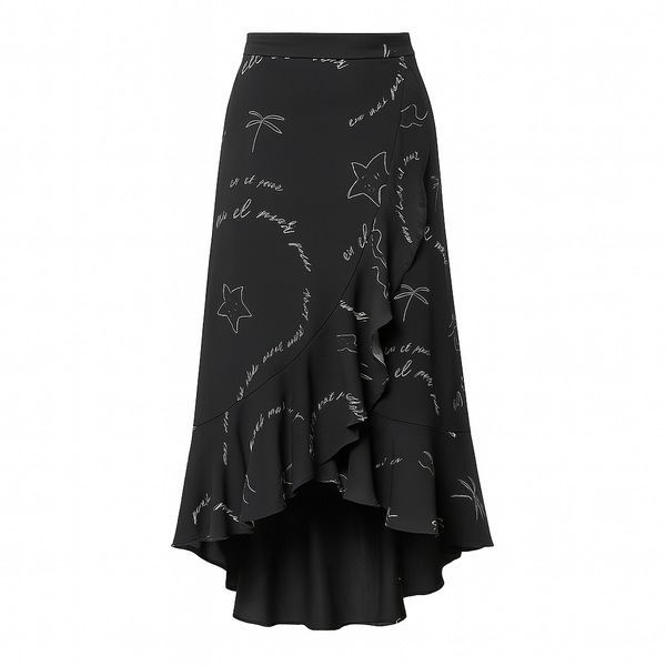 Women's Wrap Skirt - En El Mar Print