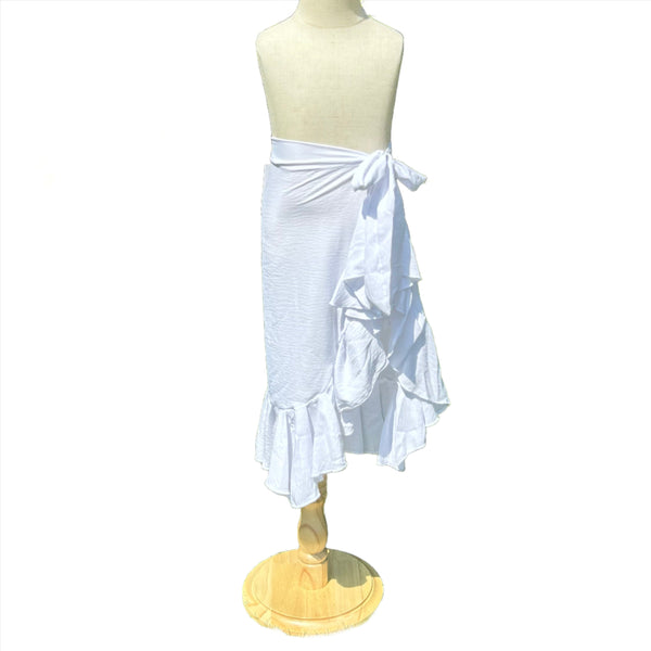 Girl's Wrap Skirt - White