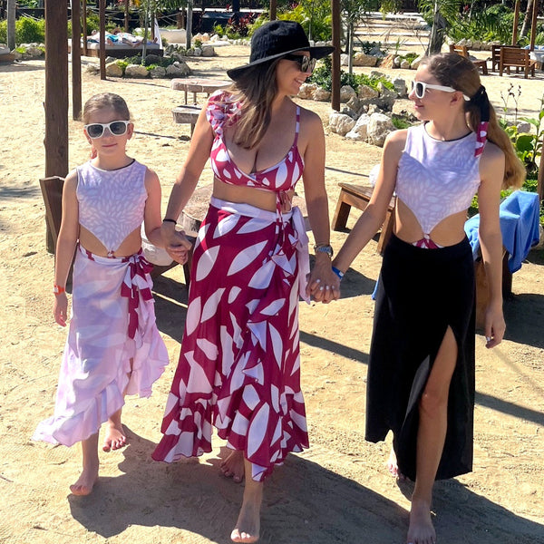 Women's Wrap Skirt - Bloom Print