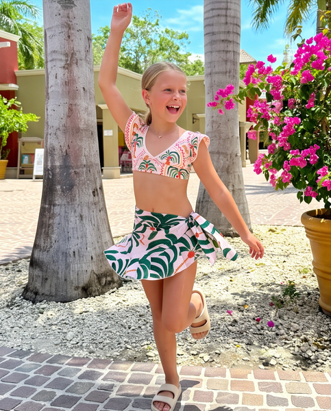 Girl's Mini Wrap Skirt - Sundara Print