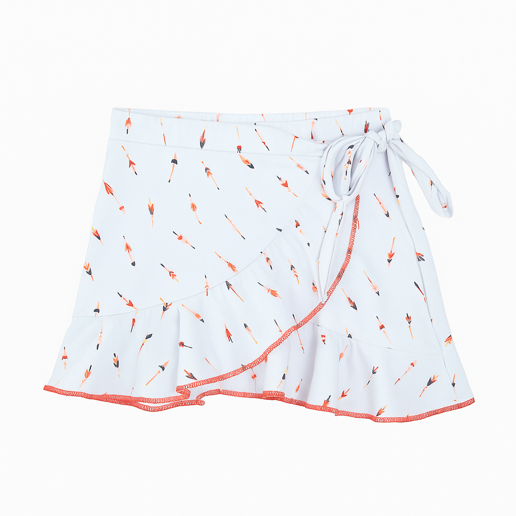 Girl's Mini Wrap Skirt -Riviera  Print