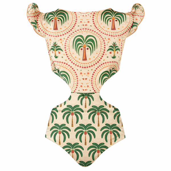 Alexa Ruffle Trikini - Sundara Print