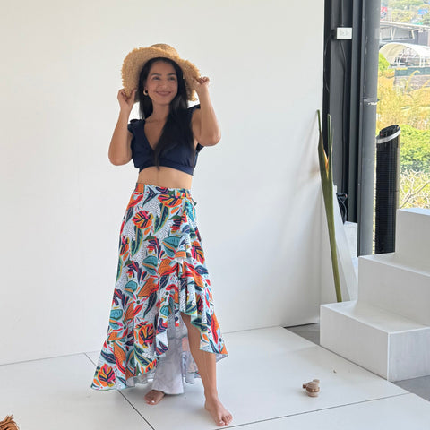 Women's Wrap Skirt - Paraiso Print