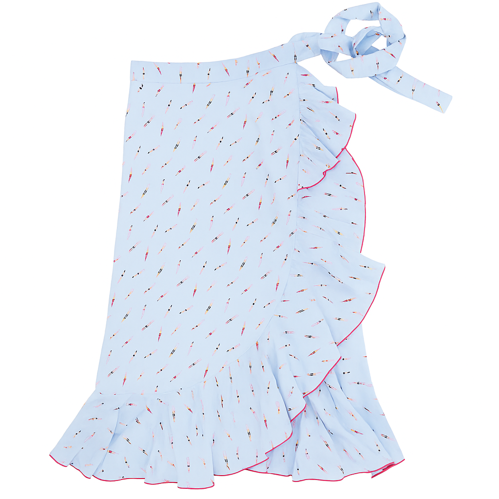 Women's Wrap Skirt - Riviera Print