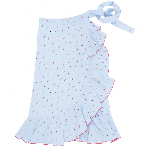 Women's Wrap Skirt - Riviera Print