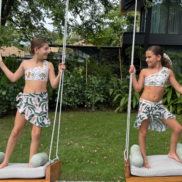 Girl's Mini Wrap Skirt - Sundara Print