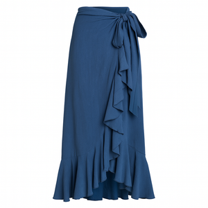 Women's Wrap Skirt - Navy Blue