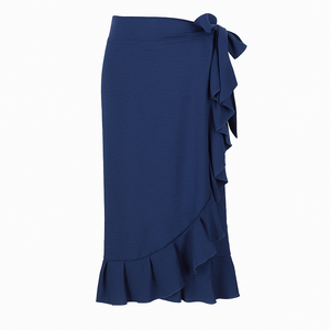 Girl's Wrap Skirt - Navy Blue