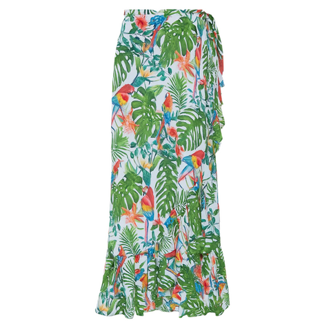 Women's Wrap Skirt - Carara Print