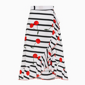 Girl's Wrap Skirt - Cherry On Top Print