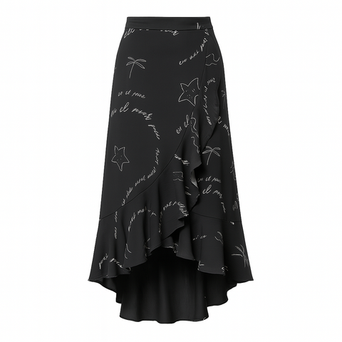 Women's Wrap Skirt - En El Mar Print
