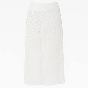 Women's Eyelet Skirt - White