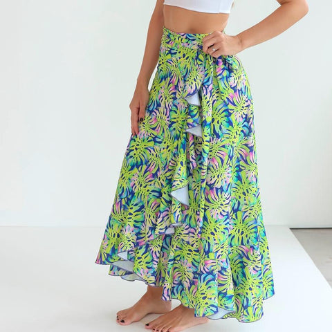 Women's Wrap Skirt - Montemar Print