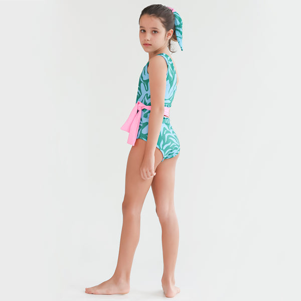 Sofi One Shoulder - Pacifica Print
