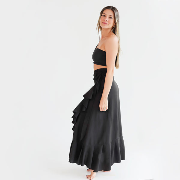 Women's Wrap Skirt - Black