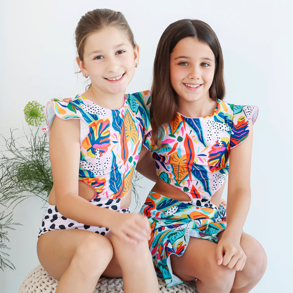 Alexa Ruffle Trikini - Paraiso Print