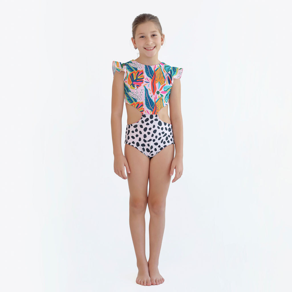 Alexa Ruffle Trikini - Paraiso Print – Palma and Coco
