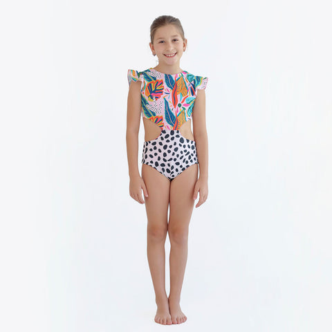 Alexa Ruffle Trikini - Paraiso Print