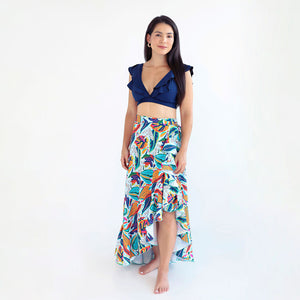 Women's Wrap Skirt - Paraiso Print