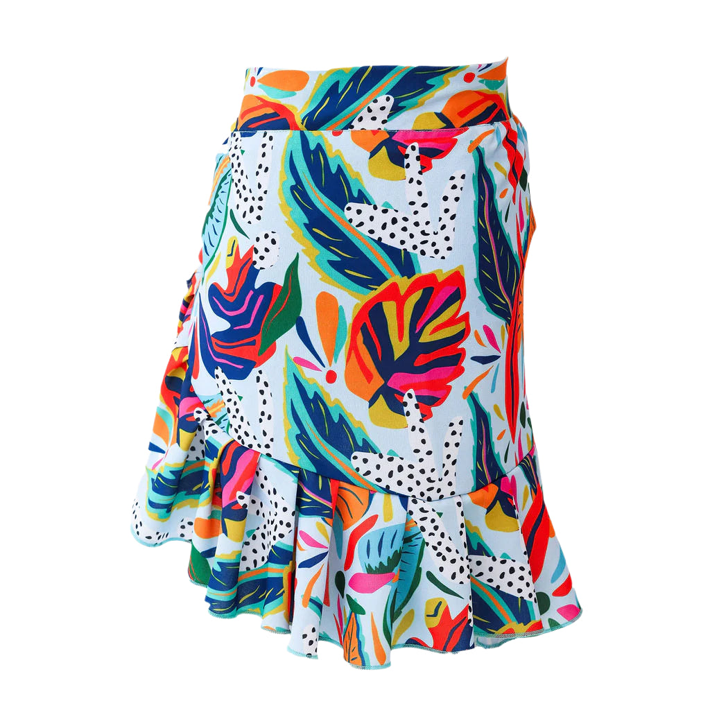 Girl's Mini Wrap Skirt - Paraiso Print