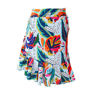Girl's Mini Wrap Skirt - Paraiso Print