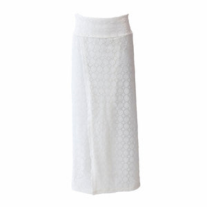 Girl's Eyelet Skirt - White