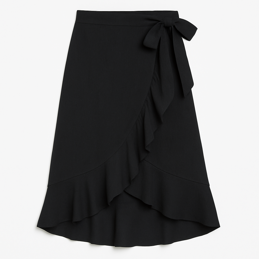 Girl's Wrap Skirt - Black