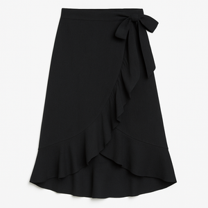Girl's Wrap Skirt - Black