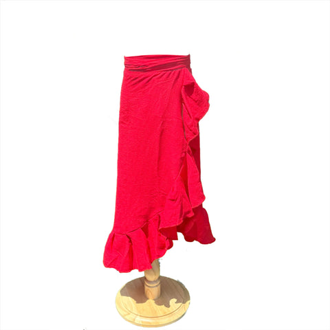 Girl's Wrap Skirt - Red