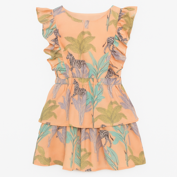Lorenza Dress - Zebra Safari