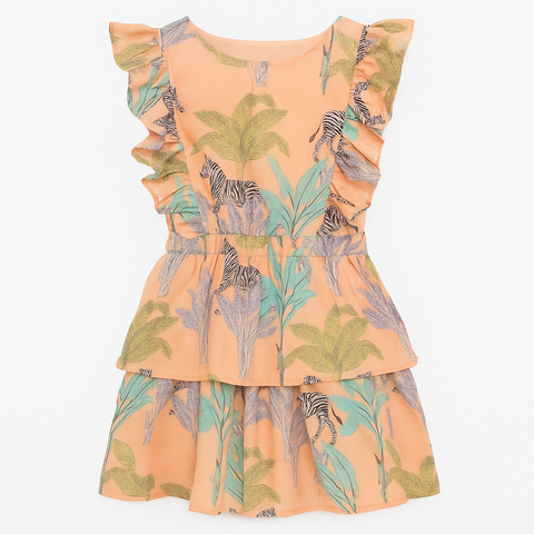 Lorenza Dress - Zebra Safari