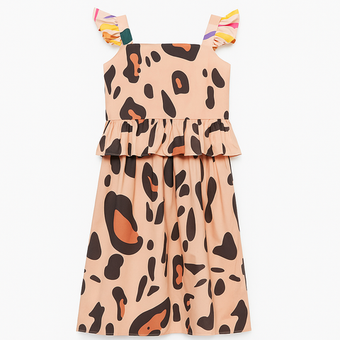 Lua Peplum Dress - Naturaleza Salvaje