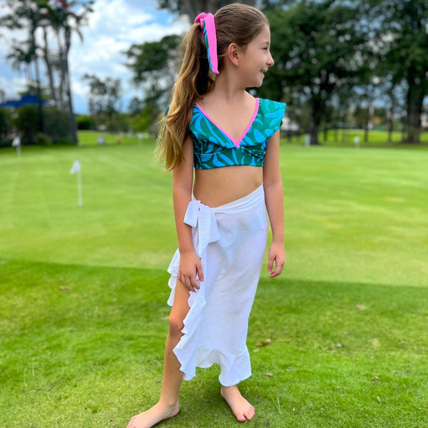 Girl's Wrap Skirt - White