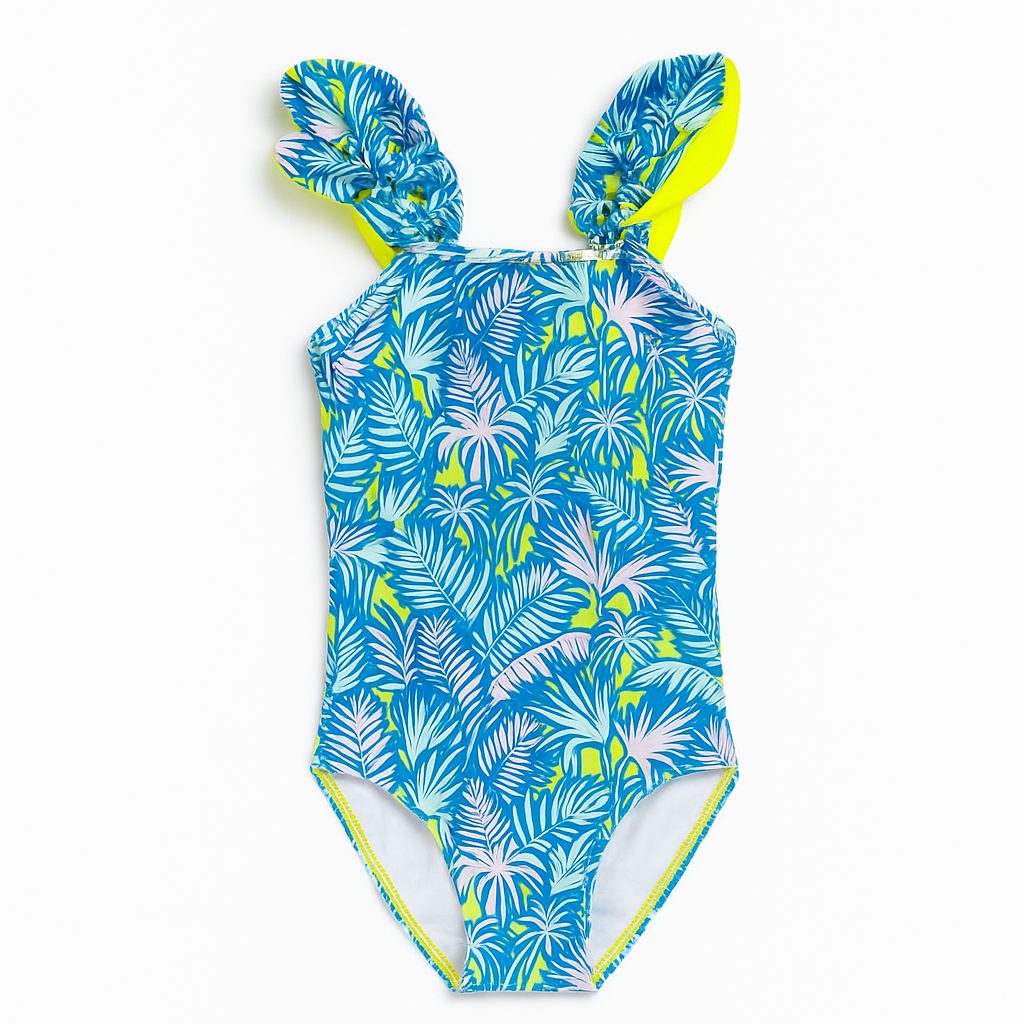 Lexi One Piece - Palm Neon Print