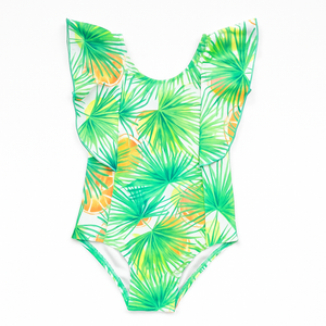 Juli One Piece - Palm Orange Print