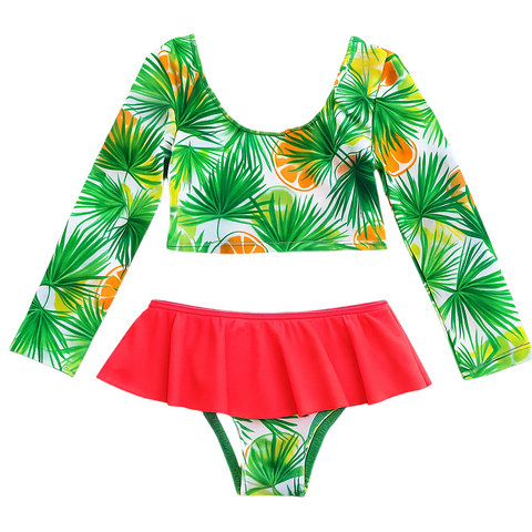 Ari Bikini - Palm Orange Print