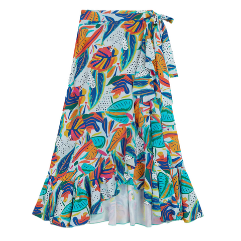 Women's Wrap Skirt - Paraiso Print