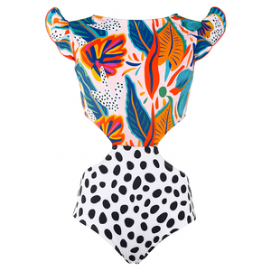 Alexa Ruffle Trikini - Paraiso Print