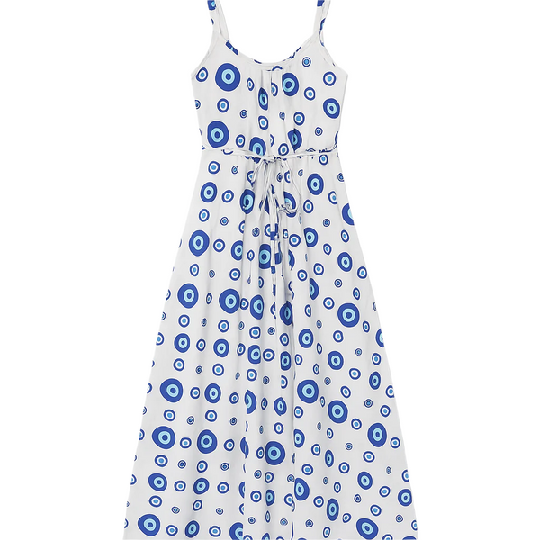 Maxi Dress - Santorini Vibes Print