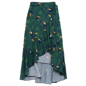 Women's Wrap Skirt - Tropical Toucan Print
