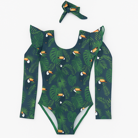 Mari Long Sleeve - Tropical Toucan Print