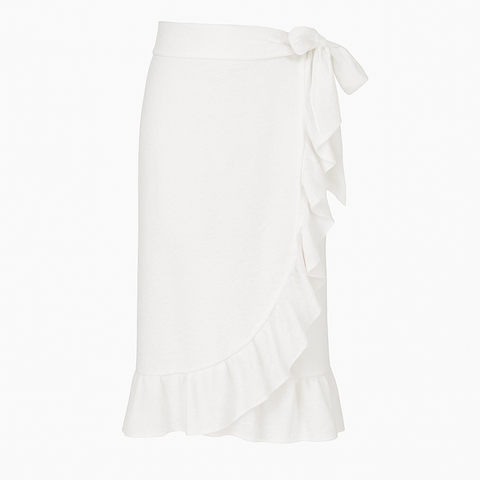 Girl's Wrap Skirt - White