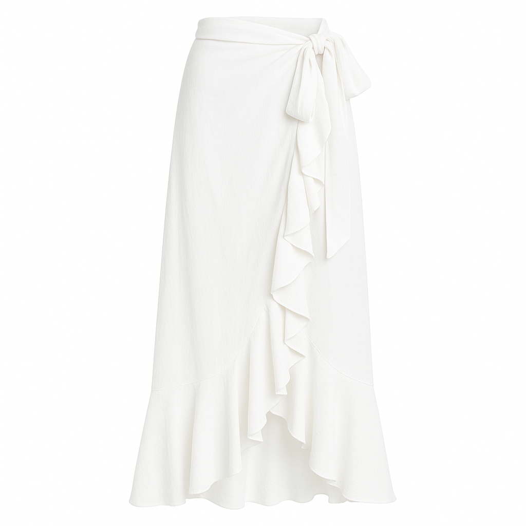 Women's Wrap Skirt - White