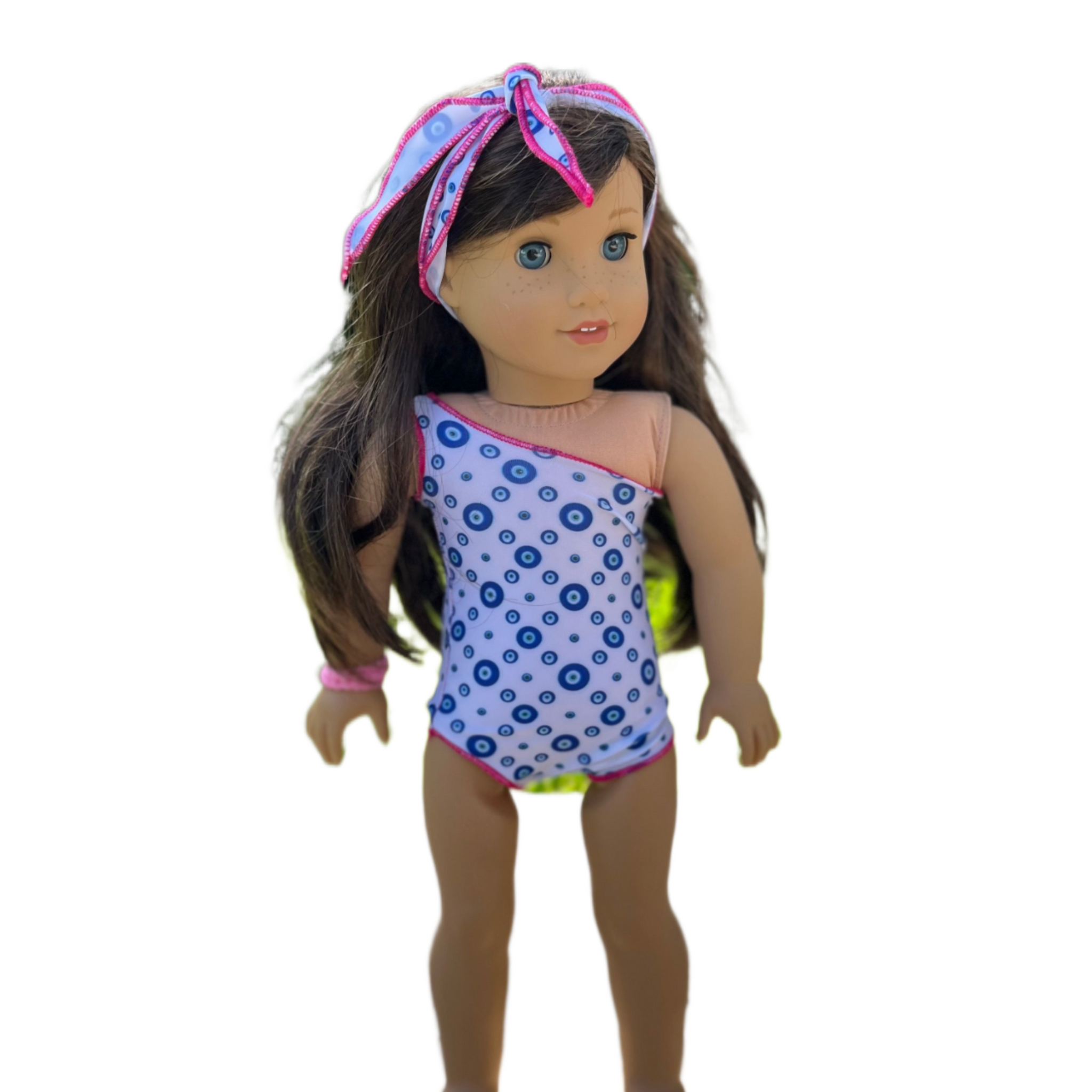 Doll Swimsuit Santorini Vibes Print Palma and Coco